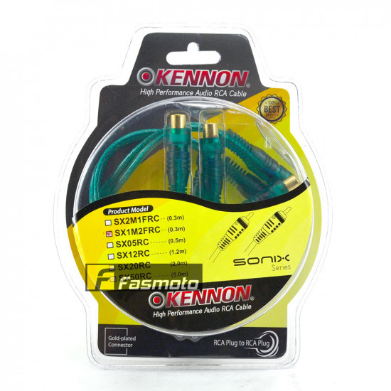 Kennon SX1M2FRC 1 Male to 2 Female RCA Y-Splitter Cable 0.3 Meters (1 Pair) Kennon SX1M2FRC 1 Male to 2 Female RCA Y-Splitter Cable 0.3 Meters (1 Pair)
