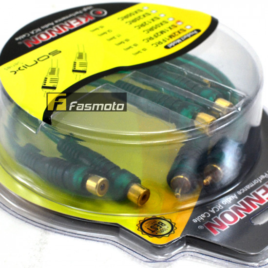 Kennon SX1M2FRC 1 Male to 2 Female RCA Y-Splitter Cable 0.3 Meters (1 Pair) Kennon SX1M2FRC 1 Male to 2 Female RCA Y-Splitter Cable 0.3 Meters (1 Pair)