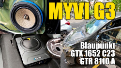 Perodua Myvi G3 Blaupunkt GTX 1652 C23 Component Speakers, GTR 8110 A Active Subwoofer