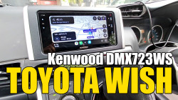 Toyota Wish Kenwood DMX723WS 200MM Toyota size head unit with wireless Apple CarPlay, Android Auto