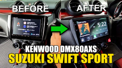 Suzuki Swift Sport JDM Head Unit Replaced with Kenwood DMX80AXS and retaining the stock 360 camera