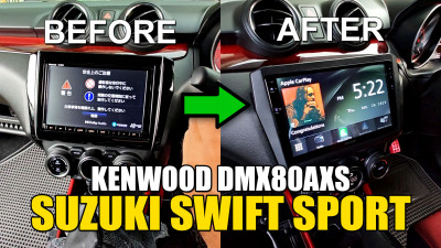 Suzuki Swift Sport JDM Head Unit Replaced with Kenwood DMX80AXS and retaining the stock 360 camera
