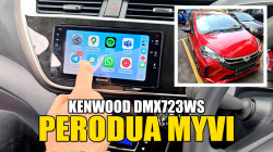 Perodua Myvi G3 with Kenwood DMX723WS 200MM Head Unit Wireless Apple CarPlay Android Auto installed