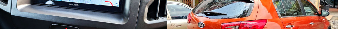 Kia Sportage Kenwood DMX5023S, Blaupunkt RC 3.0 Reverse Camera, Akeeyo T1 Lite Dashcam