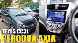 Installed the Teyes CC3L into the Perodua Axia along with teyes AHD reverse camera