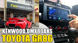 Toyota GR86 Kenwood DMX80AXS with Wireless Apple CarPlay and Android Auto