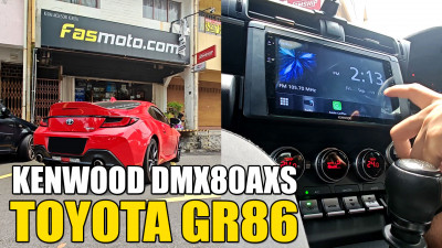 Toyota GR86 Kenwood DMX80AXS with Wireless Apple CarPlay and Android Auto