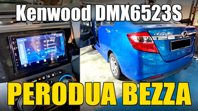 Perodua Bezza AV head unit upgrade to Kenwood DMX6523S with Wireless Apple CarPlay and Android Auto