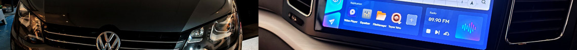 Volkswagen VW Sharan Teyes CC3 2K Android head unit and AHD Reverse Camera Installed