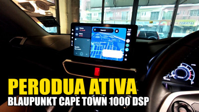Perodua Ativa Blaupunkt Cape Town 1000 DSP Android Head Unit and AHDC 3.1 Reverse Camera