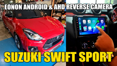 Suzuki Swift Sport Eonon Android Head Unit and AHD Reverse Camera