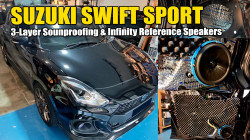 Suzuki Swift Sport ZC33S 3-Layer Soundproofing for doors along with Infinity Reference Speakers