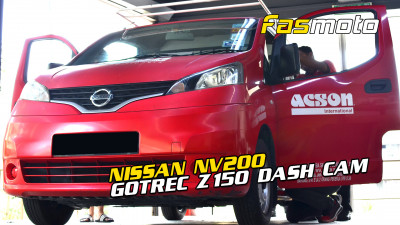 Acson Malaysia Nissan NV200 Panel Van GoTrec Z150 dash cam install