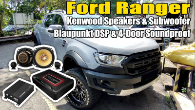 Ford Ranger Wildtrak / Blaupunkt DSP / Kenwood Speakers & Active Subbwoofer / 4-Door Soundproofing