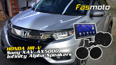 Honda HRV Sony XAV AX5000 Infinity Alpha Speakers | Alpha 650C Alpha 6520