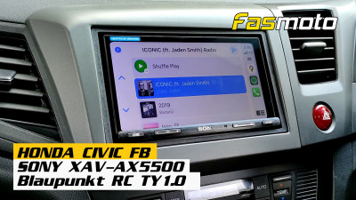 Honda Civic FB / Sony XAV-AX5500 with Steering Wheel Control Interface / Blaupunkt RC TY 1.0