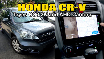 Honda CR-V G3 / Teyes CC 2K & Teyes AHD AHD camera installed