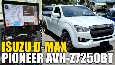 Isuzu D-Max / Pioneer AVH-Z7250BT Motorized Flip-up Screen / Apple CarPlay and UI quick run through