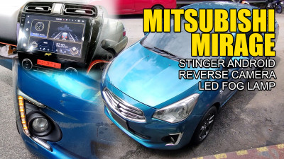 Mitsubishi Mirage / Stinger Android & Reverse Camera / LED Foglamp