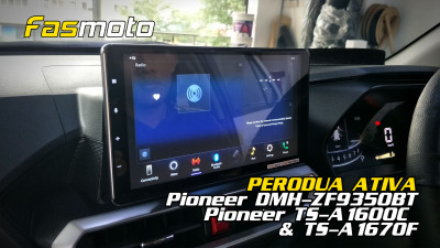 Perodua Ativa Pioneer DMH-ZF9350BT, A-Series Speakers, Rubber Seals & Sound Dampening install