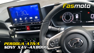 Perodua Ativa | Sony XAV-AX8000 installed