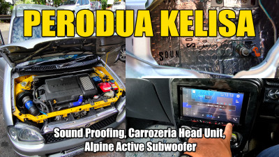 Perodua Kelisa / Door Sound Insulation / Carrozzeria Head Unit / Alpine Active Subwoofer