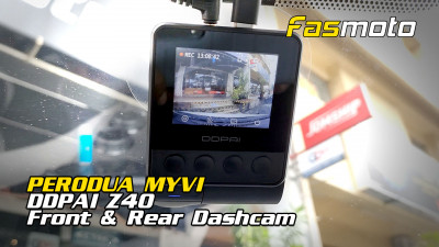 Perodua Myvi Lagi Best | DDPAI Z40 Front & Rear Dash Cam Install