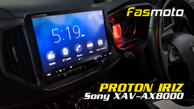 Proton Iriz Sony XAV-AX8000 8