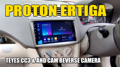 Proton Ertiga / Teyes CC3 Android head unit & AHD reverse camera