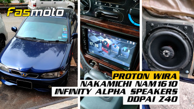 Proton Wira | Nakamichi NAM1610 | Infinity Alpha Speakers | DDPAI Z40 Dash Cam