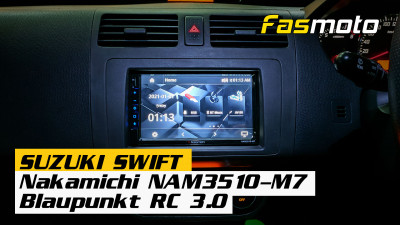 Suzuki Swift / Nakamichi NAM3510-M7 Head Unit / Blaupunkt RC 3.0 Reverse Camera