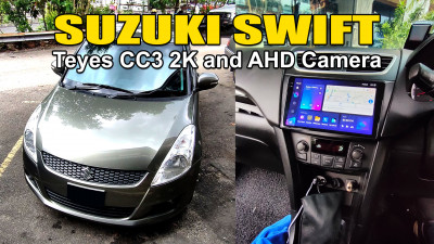 Suzuki Swift Teyes CC3 2K AHD Reverse Camera installed