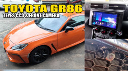 Toyota GR86 / Teyes CC3 Android Player Head Unit with Front parking Camera installed