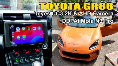 Toyota GR86  / Teyes CC3 2K, AHD Reversing Camera and DDPAI Mola N3 Pro Dash Cam