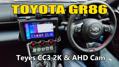 Toyota GR86 / Teyes CC3 2k Android head Unit and AHD Reversing Camera
