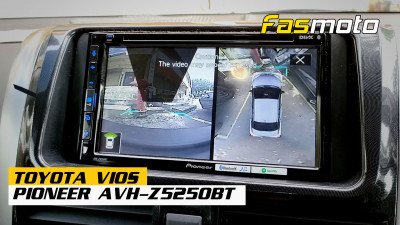 Toyota Vios 3rd Gen XP150 | Pioneer AVH-Z5250BT | 360 Surround View Cam Retained