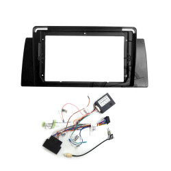 9" Android Player Dashboard Installation Kit for BMW X5 1995-2003 with Plug-and-Play Wire Harness