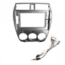 10" Android Player Dashboard Installation Kit for Honda CITY (SILVER) 2008-2013 with Plug-and-Play Wire Harness