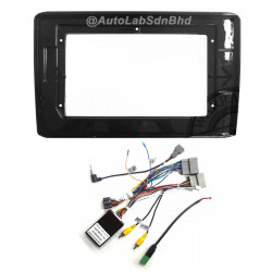 10" Android Player Dashboard Installation Kit for Honda HR-V High Spec (Side Camera) 2018-2020 with Plug-and-Play Wire Harness