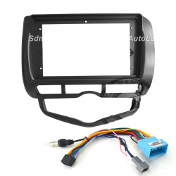9" Android Player Dashboard Installation Kit for Honda CITY / JAZZ Automatic Air-Cond 2003-2007 with Plug-and-Play Wire Harness