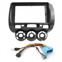 9" Android Player Dashboard Installation Kit for Honda CITY / JAZZ Manual Air-Cond 2003-2007 with Plug-and-Play Wire Harness