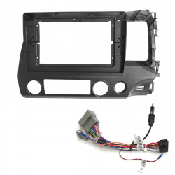 9" Android Player Dashboard Installation Kit for Honda CIVIC FD 2006-2011 with Plug-and-Play Wire Harness
