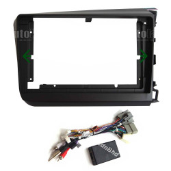 9" Android Player Dashboard Installation Kit for Honda CIVIC FB 2012-2015 with Plug-and-Play Wire Harness
