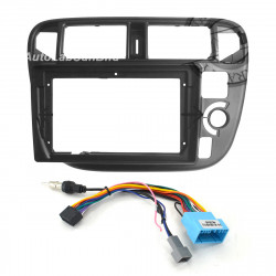 9" Android Player Dashboard Installation Kit for Honda CIVIC 1996-2000 EK3 with Plug-and-Play Wire Harness