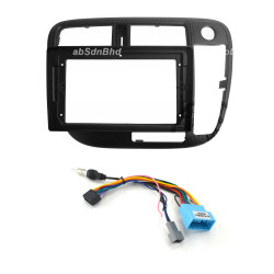9" Android Player Dashboard Installation Kit for Honda CIVIC 1996-2000 with Plug-and-Play Wire Harness