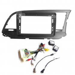 9" Android Player Dashboard Installation Kit for Hyundai ELANTRA 2018-2019 with Plug-and-Play Wire Harness