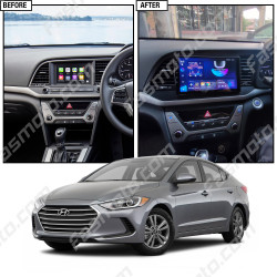 9" Android Player Dashboard Installation Kit for Hyundai ELANTRA 2018-2019 with Plug-and-Play Wire Harness