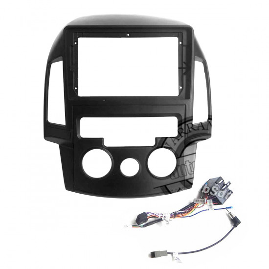 9" Android Player Dashboard Installation Kit for Hyundai i30 2008-2011 with Plug-and-Play Wire Harness