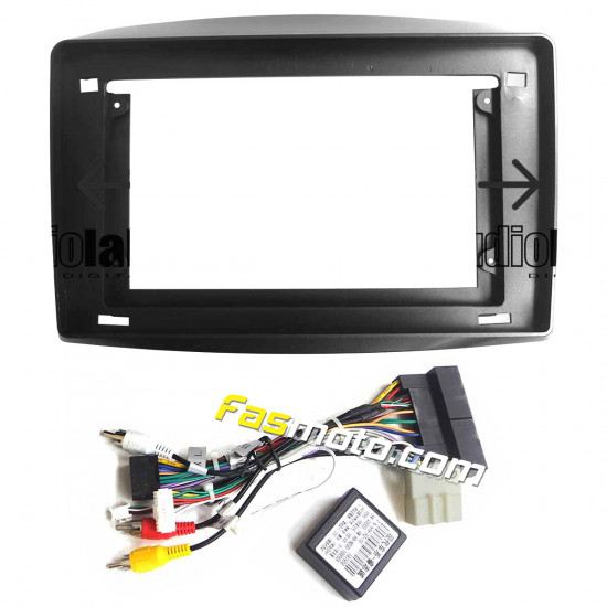 10" Android Player Dashboard Installation Kit for KIA SORENTO 2016-2019 with Plug-and-Play Wire Harness