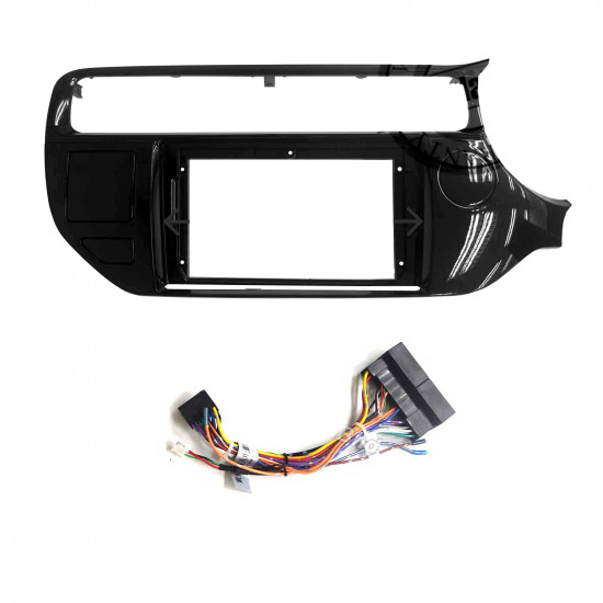9" Android Player Dashboard Installation Kit for KIA RIO K2 2015-2016 with Plug-and-Play Wire Harness